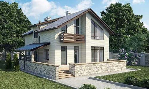 Дизайн дома из газобетонных блоков